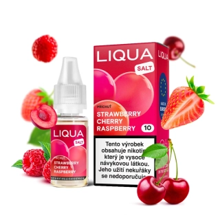 LIQUA Salt Strawberry Cherry Raspberry 20mg (Jahoda, třešeň a malina) 10ml