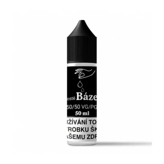 prostěBáze. 50/50 VG/PG – beznikotinová báze 50 ml