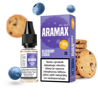 Aramax Salt Blueberry Cookie (Borůvková sušenka) 10ml 10mg