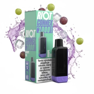 RIOT Connex 1000 předplněná kapsle (Grape Ice) 1ks 20mg