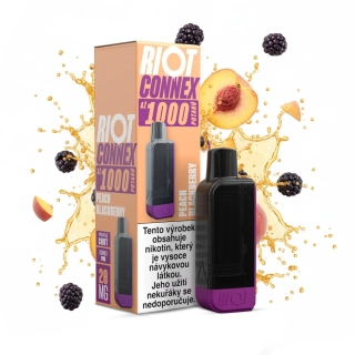 RIOT Connex 1000 předplněná kapsle (Peach Blackberry) 1ks 20mg