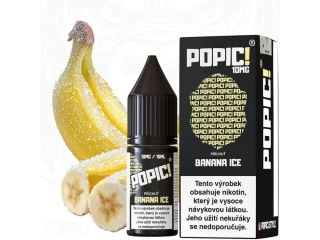 E-LIQUID POPIC! SALT - BANANA ICE (OSVĚŽUJÍCÍ EXPLOZE BANÁNU) 10MG
