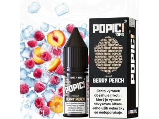 E-LIQUID POPIC! SALT - BERRY PEACH (LESNÍ PLODY A BROSKEV) 10MG