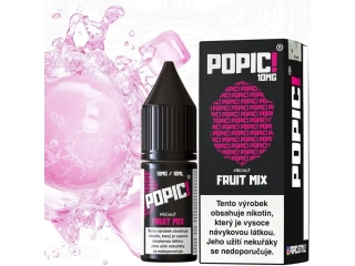 E-LIQUID POPIC! SALT - FRUIT MIX (OVOCNÁ SMĚS V BUBLINĚ) 10MG