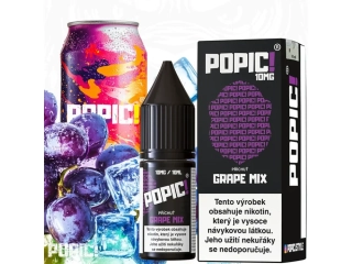 E-LIQUID POPIC! SALT - GRAPE MIX (ENERGETICKÉ HROZNY) 10MG