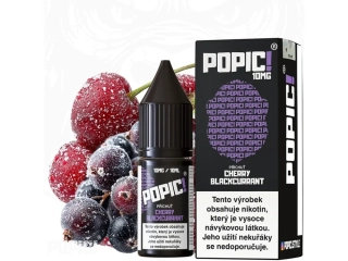 E-LIQUID POPIC! SALT - CHERRY BLACKCURRANT (ŠŤAVNATÁ TŘEŠEŇ S ČERNÝM RYBÍZEM) 10MG