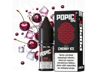 E-LIQUID POPIC! SALT - CHERRY ICE (SLADKÉ A OSVĚŽUJÍCÍ TŘEŠNĚ) 10MG
