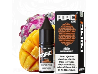 E-LIQUID POPIC! SALT - MANGO DRAGONFRUIT (SLADKÉ MANGO A EXOTICKÉ DRAČÍ OVOCE) 10MG