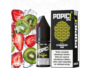 E-LIQUID POPIC! SALT - STRAWBERRY KIWI (SLADKÁ JAHODA A EXOTICKÉ KIWI) 10MG