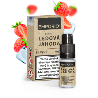 E-liquid Emporio – Ledová jahoda 6 mg – 10 ml