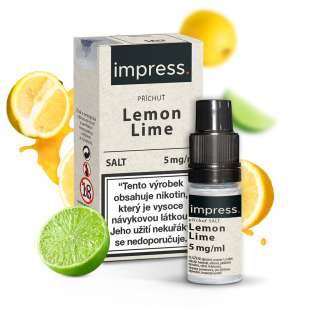 E-liquid Impress Salt – Lemon Lime (Citron a limetka) 10 mg – 10 ml