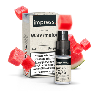 E-liquid Impress Salt – Watermelon (Vodní meloun) 5 mg – 10 ml