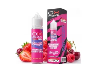 OXVA OX PASSION Strawberry Raspberry Cherry (Jahoda, malina a třešeň) Shake & Vape – 10/60 ml