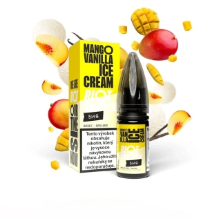 Riot BAR EDTN Salt Mango Vanilla Ice Cream (Mangovo-vanilková zmrzlina) 10ml 10mg