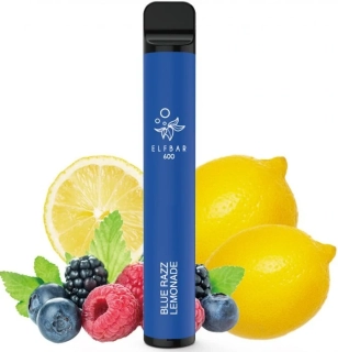 Elf Bar 600 elektronická cigareta 20mg Blue Razz Lemonade 