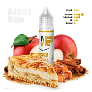 Příchuť Adam's Vape S&V: Cinnamon Apple Pie (Pečená jablka v karamelovém těstě se skořicí)