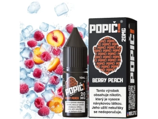 POPIČ! SALT - Berry Peach 20mg - E-liquid 10ml