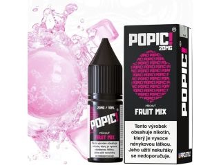 E-LIQUID POPIC! SALT - FRUIT MIX (OVOCNÁ SMĚS V BUBLINĚ) 20MG