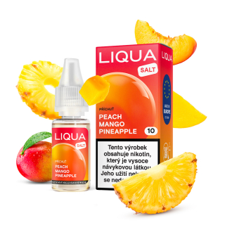 LIQUA Salt Peach Mango Pineapple 10mg (Mango, ananas a broskev) 10ml
