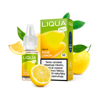 LIQUA Salt Sour Lemon 10mg (Nakyslý citron) 10ml