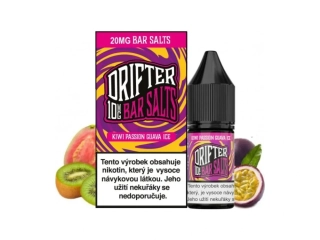 Drifter Bar Salts Kiwi Passionfruit Guava Ice 10mg (Ledové kiwi, marakuja a guava) 10ml