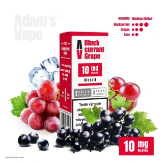 Adam's Vape SALTS Blackcurrant Grape (Černý rybíz a hroznové víno) 10ml 10mg