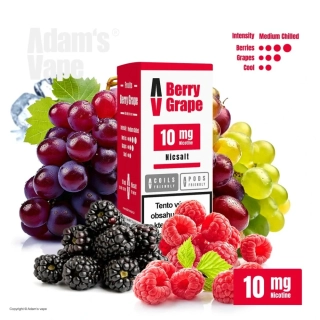 Adam's Vape SALTS Berry Grape (Hroznové víno a lesní plody) 10ml 10mg