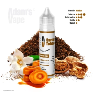 Příchuť Adam's Vape S&V: Caramel Tobacco (Tabák se slaným karamelem a ořechy)