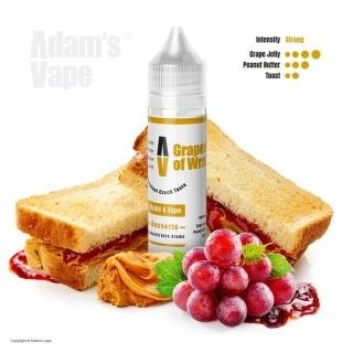 Příchuť Adam's Vape S&V: Grapes of Wrath (Toast s burákovým máslem a hroznovým jamem)