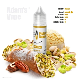 Příchuť Adam's Vape S&V: Pistachio Cannoli (Trubička cannoli s pistácií)