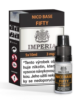Imperia Fifty Nico Base (50VG/50PG) 5x10ml 3mg