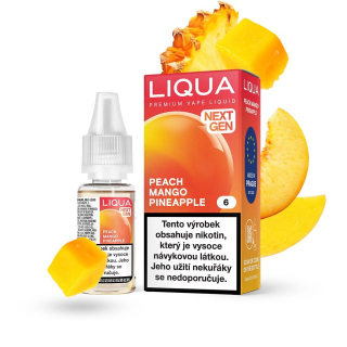 LIQUA Peach Mango Pineapple 6mg (Mango, ananas a broskev) 10ml