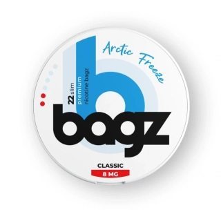 Bagz ARCTIC FREEZE - Nikotinové sáčky (8mg, 22ks)
