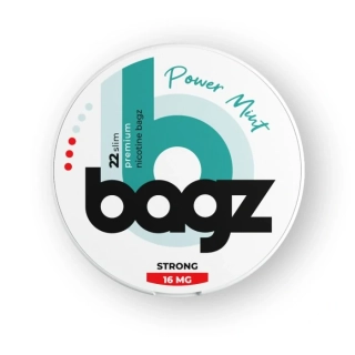 Bagz POWER MINT - Nikotinové sáčky (16mg, 22ks)