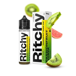 Příchuť Ritchy S&V: Passionfruit Guava Kiwi (Svěží marakuja, guava a kiwi)