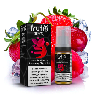 Frutie Bar Juice Strawberry Raspberry Cherry Ice (Ledová jahoda, malina a třešeň) 10ml 0mg